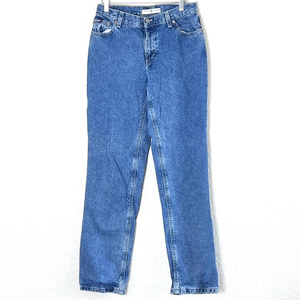 Tommy Hilfiger | Y2K 90’s vintage hi rise straight leg mom jeans rigid d…